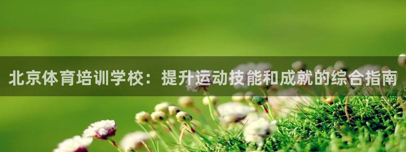 极悦平台用户评价怎么样：北京体育培训学校：提升运动技能和成就